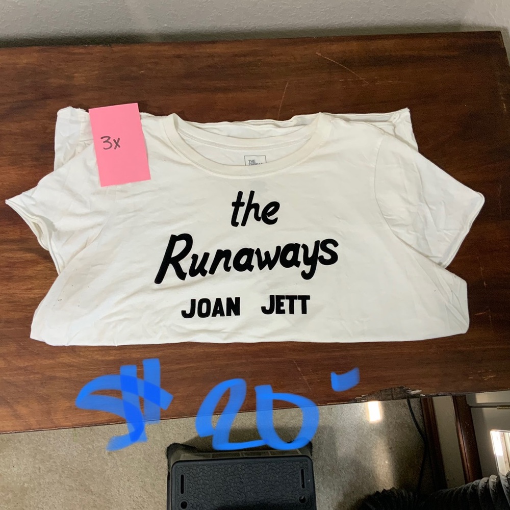 The Thread Shop white Joan Jett Tee.
